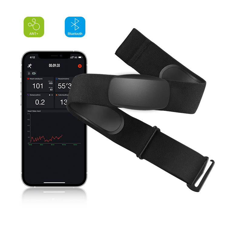 Heart Rate Strap Chest - BLE5.0 ANT+ Heart Rate Monitor Chest