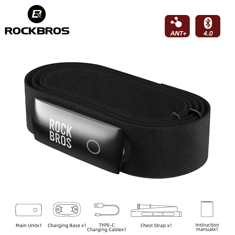 Heart Rate Strap Chest - ROCKBROS H828 Heart Rate Sensor Bluetooth