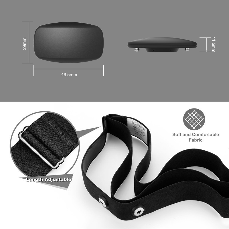 BLE5.0 ANT+ Heart Rate Monitor - Heart Rate Strap Chest 评论和价格