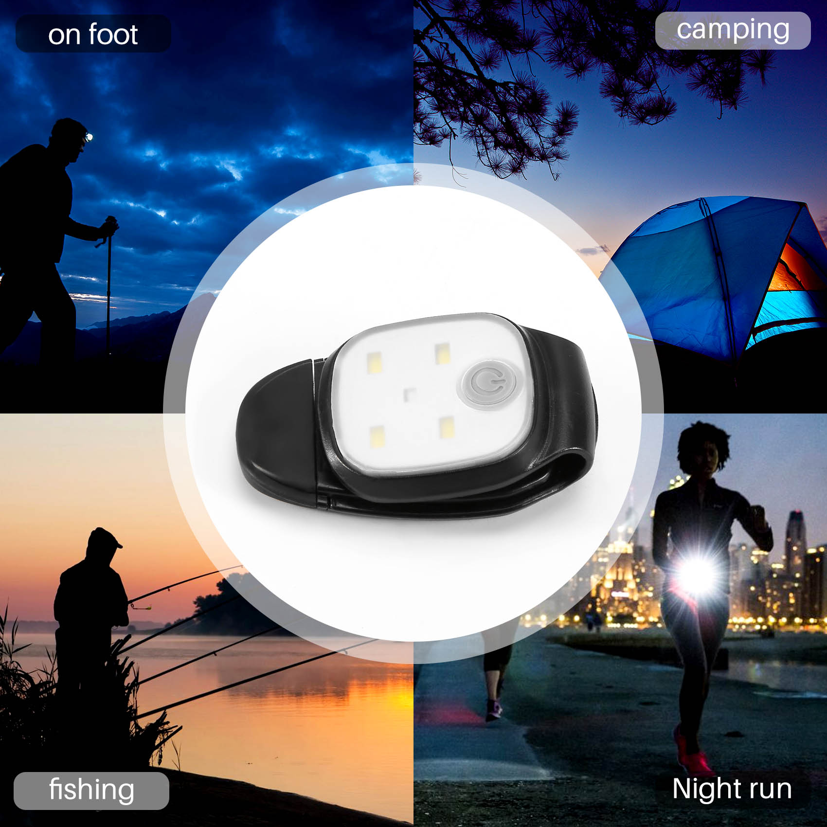 XSXS-Outdoor Night Clip On Run - Running Gear On 评论和价格