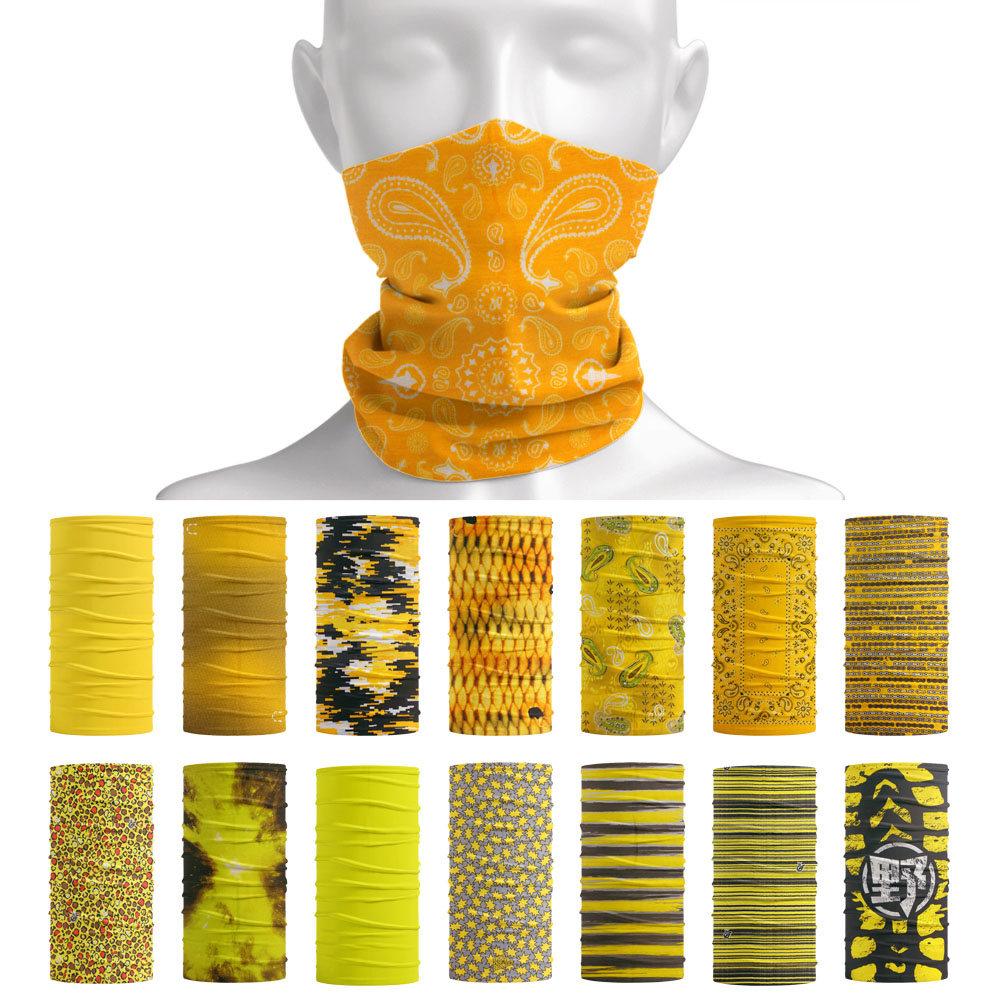 Bright Color Tube Neckchief Wo - Running Gear Yellow 评论和价格
