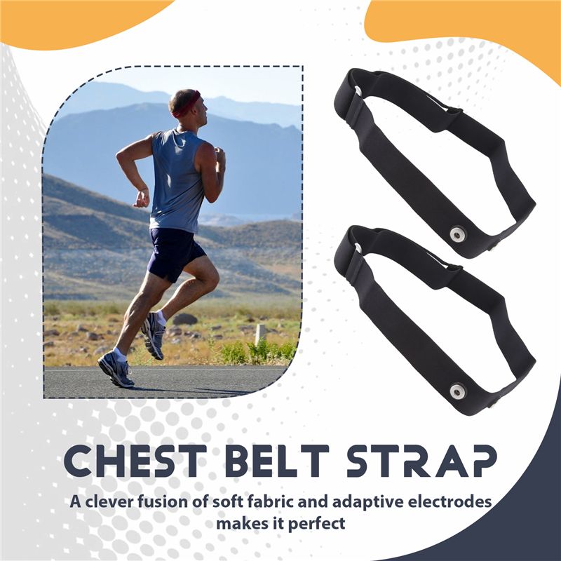 【New User-Coupon!】2Pcs Elastic - Heart Rate Strap Chest 评论和价格