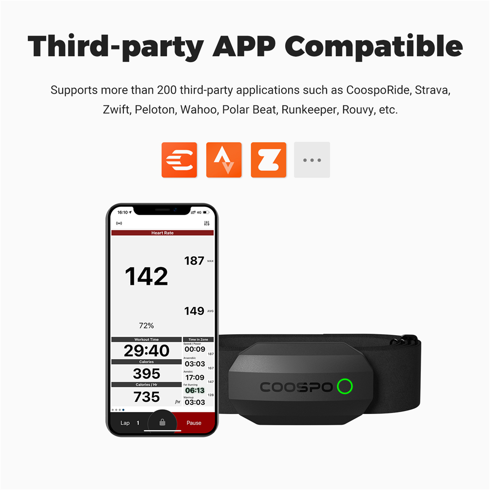 COOSPO H808S Heart Rate Sensor - Heart Rate Strap Chest 评论和价格